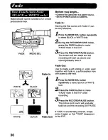 Предварительный просмотр 36 страницы Panasonic Palmcorder Palmsight PV-L958 Operating Manual