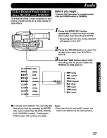 Предварительный просмотр 37 страницы Panasonic Palmcorder Palmsight PV-L958 Operating Manual