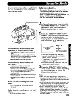 Предварительный просмотр 43 страницы Panasonic Palmcorder Palmsight PV-L958 Operating Manual