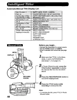 Предварительный просмотр 48 страницы Panasonic Palmcorder Palmsight PV-L958 Operating Manual