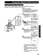 Предварительный просмотр 55 страницы Panasonic Palmcorder Palmsight PV-L958 Operating Manual