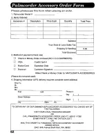 Предварительный просмотр 62 страницы Panasonic Palmcorder Palmsight PV-L958 Operating Manual