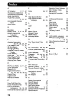 Предварительный просмотр 72 страницы Panasonic Palmcorder Palmsight PV-L958 Operating Manual