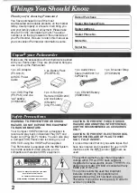 Preview for 2 page of Panasonic Palmcorder PV-23-K Operating Instructions Manual