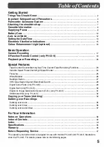 Preview for 5 page of Panasonic Palmcorder PV-23-K Operating Instructions Manual