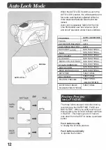 Preview for 12 page of Panasonic Palmcorder PV-23-K Operating Instructions Manual