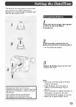 Preview for 13 page of Panasonic Palmcorder PV-23-K Operating Instructions Manual