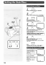 Preview for 14 page of Panasonic Palmcorder PV-23-K Operating Instructions Manual