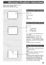 Preview for 15 page of Panasonic Palmcorder PV-23-K Operating Instructions Manual