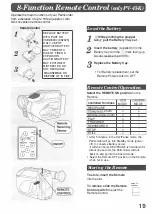 Preview for 19 page of Panasonic Palmcorder PV-23-K Operating Instructions Manual