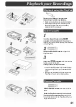 Preview for 21 page of Panasonic Palmcorder PV-23-K Operating Instructions Manual