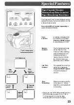 Preview for 23 page of Panasonic Palmcorder PV-23-K Operating Instructions Manual