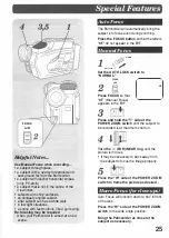 Предварительный просмотр 25 страницы Panasonic Palmcorder PV-23-K Operating Instructions Manual