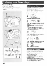 Предварительный просмотр 36 страницы Panasonic Palmcorder PV-23-K Operating Instructions Manual