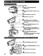 Предварительный просмотр 6 страницы Panasonic Palmcorder PV-A207 User Manual