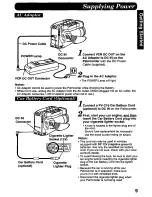 Предварительный просмотр 9 страницы Panasonic Palmcorder PV-A207 User Manual