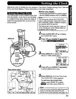 Предварительный просмотр 11 страницы Panasonic Palmcorder PV-A207 User Manual