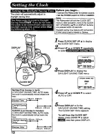 Предварительный просмотр 12 страницы Panasonic Palmcorder PV-A207 User Manual