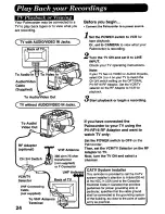 Предварительный просмотр 24 страницы Panasonic Palmcorder PV-A207 User Manual