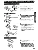 Предварительный просмотр 25 страницы Panasonic Palmcorder PV-A207 User Manual