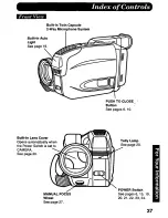 Предварительный просмотр 37 страницы Panasonic Palmcorder PV-A207 User Manual