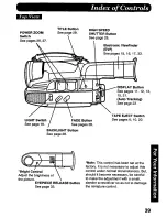 Предварительный просмотр 39 страницы Panasonic Palmcorder PV-A207 User Manual