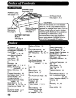 Предварительный просмотр 40 страницы Panasonic Palmcorder PV-A207 User Manual