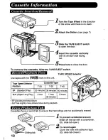 Preview for 10 page of Panasonic Palmcorder PV-A216 User Manual