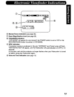 Preview for 17 page of Panasonic Palmcorder PV-A216 User Manual