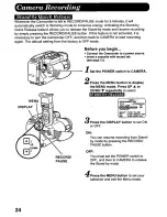 Preview for 24 page of Panasonic Palmcorder PV-A218 User Manual