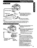 Preview for 9 page of Panasonic Palmcorder PV-A286 User Manual