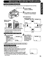 Preview for 15 page of Panasonic Palmcorder PV-A286 User Manual