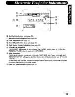 Предварительный просмотр 17 страницы Panasonic Palmcorder PV-A296 User Manual