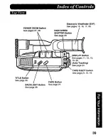 Предварительный просмотр 39 страницы Panasonic Palmcorder PV-A296 User Manual