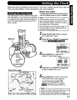 Предварительный просмотр 11 страницы Panasonic Palmcorder PV-A307 User Manual