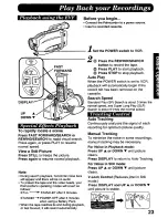 Preview for 23 page of Panasonic Palmcorder PV-A307 User Manual