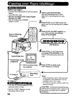 Preview for 30 page of Panasonic Palmcorder PV-A307 User Manual