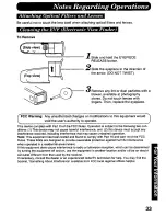 Preview for 33 page of Panasonic Palmcorder PV-A307 User Manual