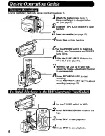 Предварительный просмотр 6 страницы Panasonic Palmcorder PV-A376 User Manual