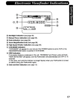 Предварительный просмотр 17 страницы Panasonic Palmcorder PV-A376 User Manual