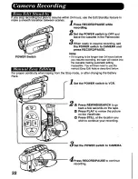 Предварительный просмотр 22 страницы Panasonic Palmcorder PV-A376 User Manual