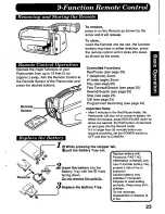 Предварительный просмотр 23 страницы Panasonic Palmcorder PV-A376 User Manual