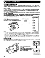 Предварительный просмотр 30 страницы Panasonic Palmcorder PV-A376 User Manual