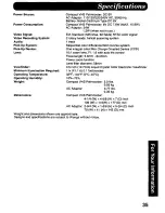 Предварительный просмотр 35 страницы Panasonic Palmcorder PV-A376 User Manual