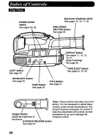 Предварительный просмотр 40 страницы Panasonic Palmcorder PV-A376 User Manual