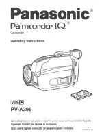 Panasonic Palmcorder PV-A396 User Manual preview