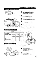 Предварительный просмотр 13 страницы Panasonic Palmcorder PV-D209 Operating Instructions Manual