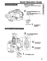 Preview for 9 page of Panasonic Palmcorder PV-D209 Operating Manual