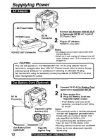 Preview for 12 page of Panasonic Palmcorder PV-D209 Operating Manual