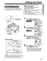 Preview for 17 page of Panasonic Palmcorder PV-D209 Operating Manual